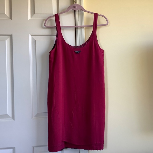 Theory Silk Sequins Party Dress Magenta SZ 10 - Picture 8 of 16